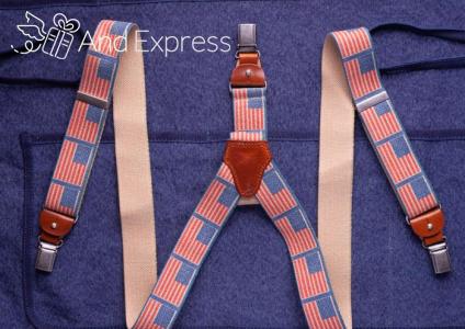 Kitchen apron with suspenders