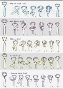 5 вариантов узлов для галстука
