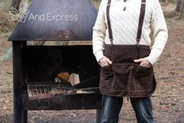 Braun grill skirt with suspenders